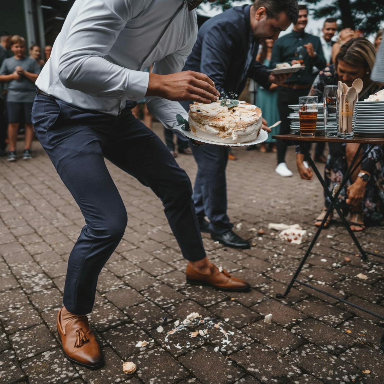 nehoda svatebního dortu